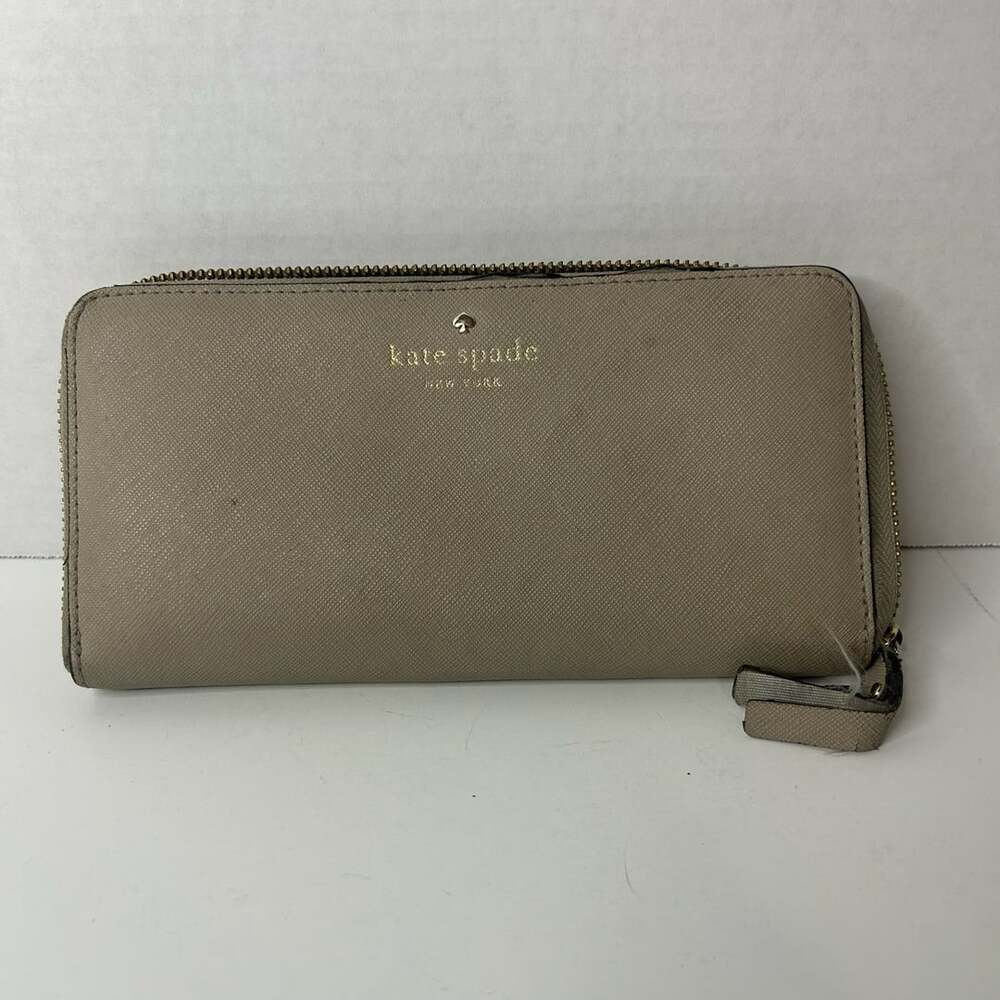 Kate Spade Cedar Street Lacey Saffiano Leather Continental Wallet Gray